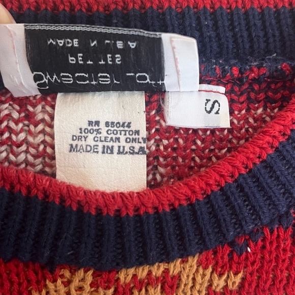 Vintage Sweater with Cat and Cow Size Small Petite - Picture 10 of 10